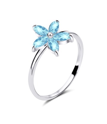 Flower CZ Silver Rings NSR-54